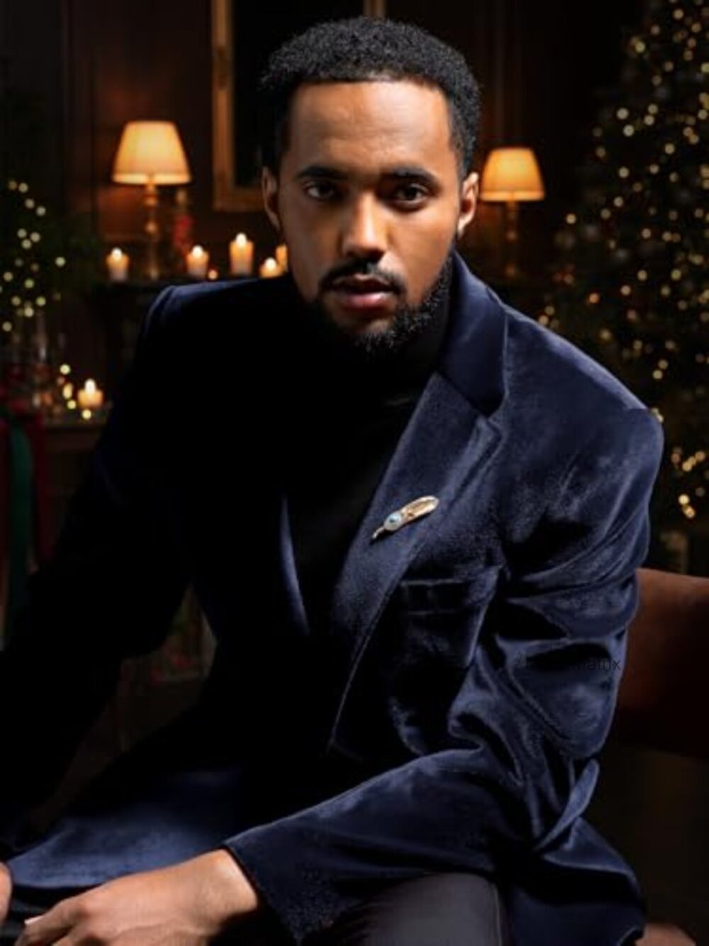 Velvet Blazer for Men Slim Fit One Button Tuxedo Sport Coat Prom Wedding Party - Picture 4 of 6